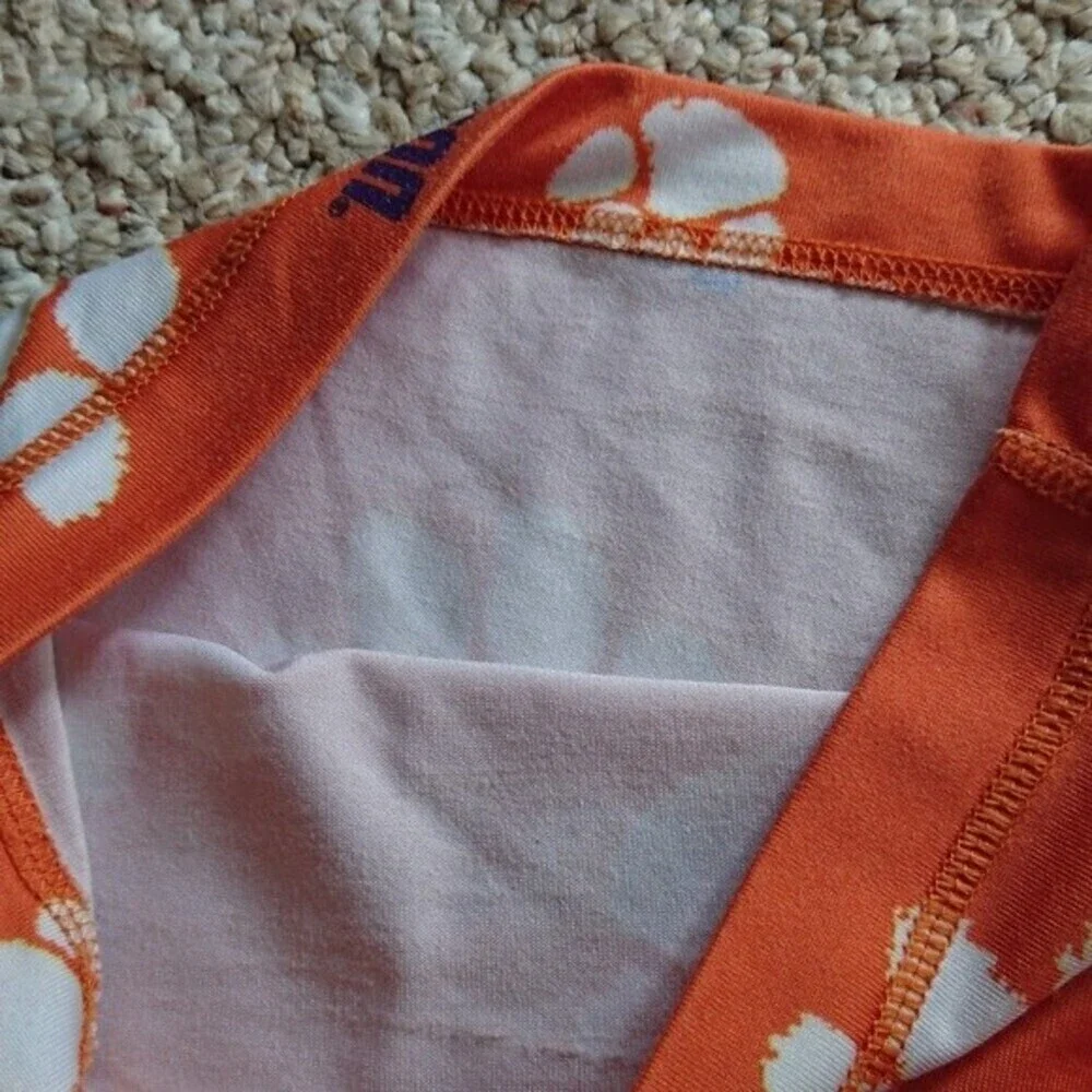 Clemson Tigers All Over Logo Orange Neck Gaiter
